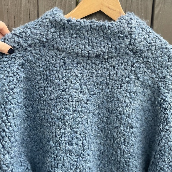 IRO Daney Light Blue Looped Knit Zip Jacket - Picture 15 of 15